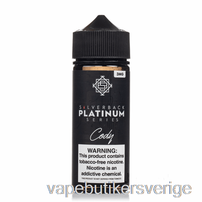 Vape Sverige Cody - Silverback Platina-serien - 120ml 3mg